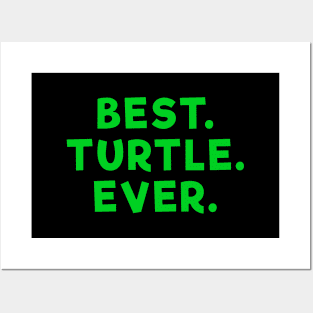 best turtle ever Green Posters and Art